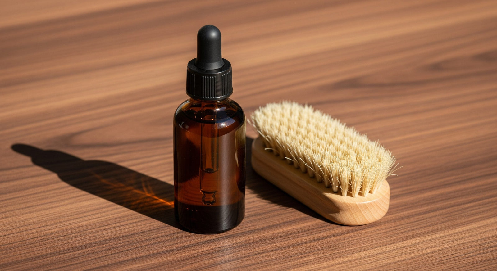 Well-groomed man with a full, thick beard demonstrating proper beard care and styling techniques