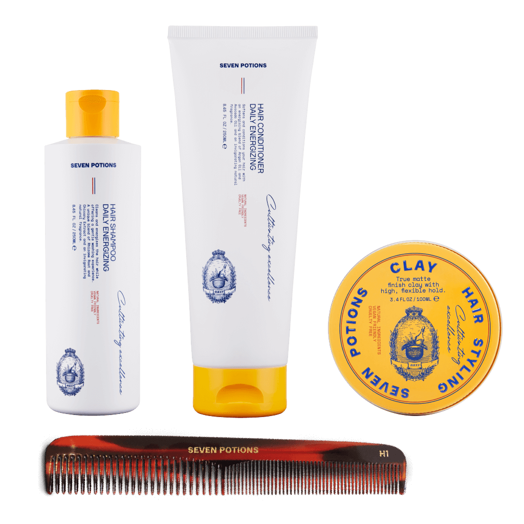 Hair Clay Kit - Shampoo Conditioner Hair Comb