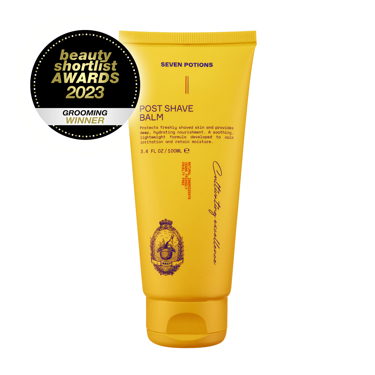Seven Potions Post Shave Balm - Apply After Shaving To Soothe Irritation