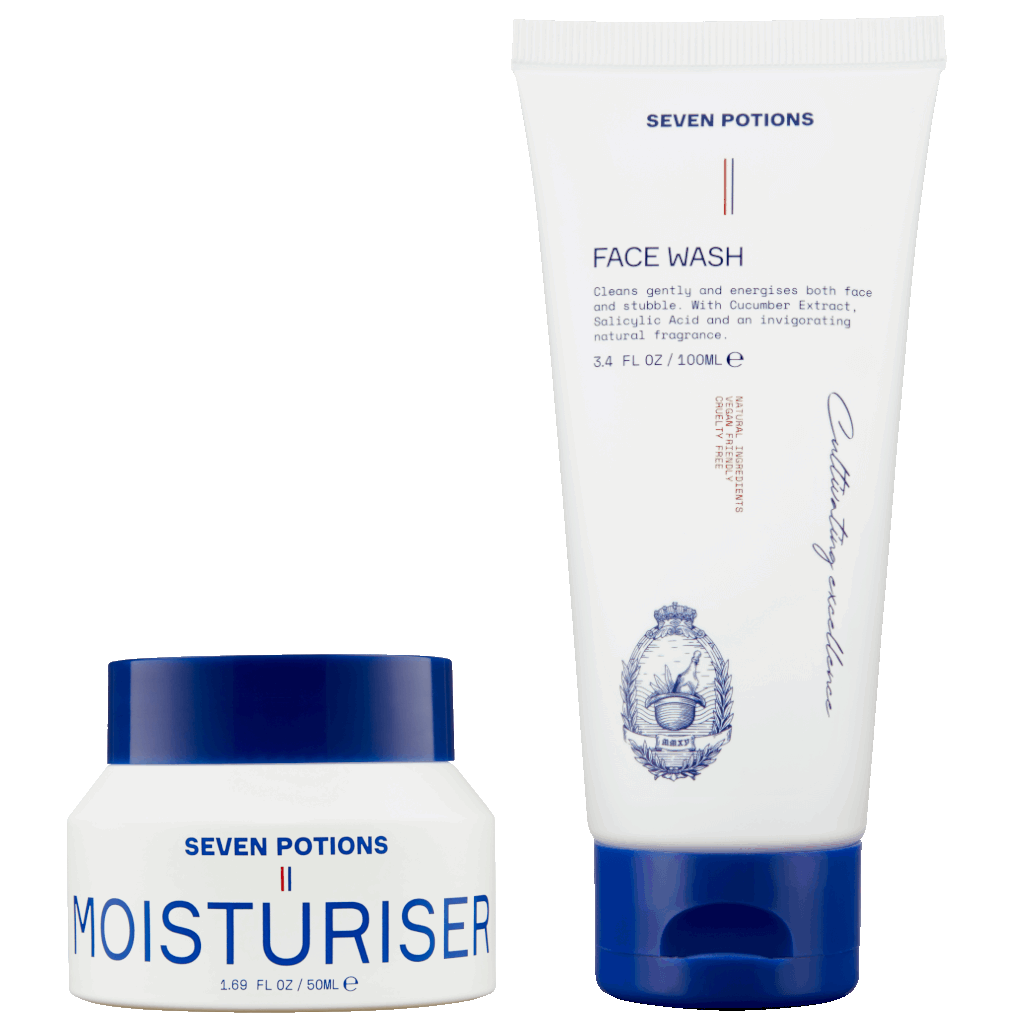 Seven Potions Anti Ageing Moisturiser and Face Wash Duo Pack