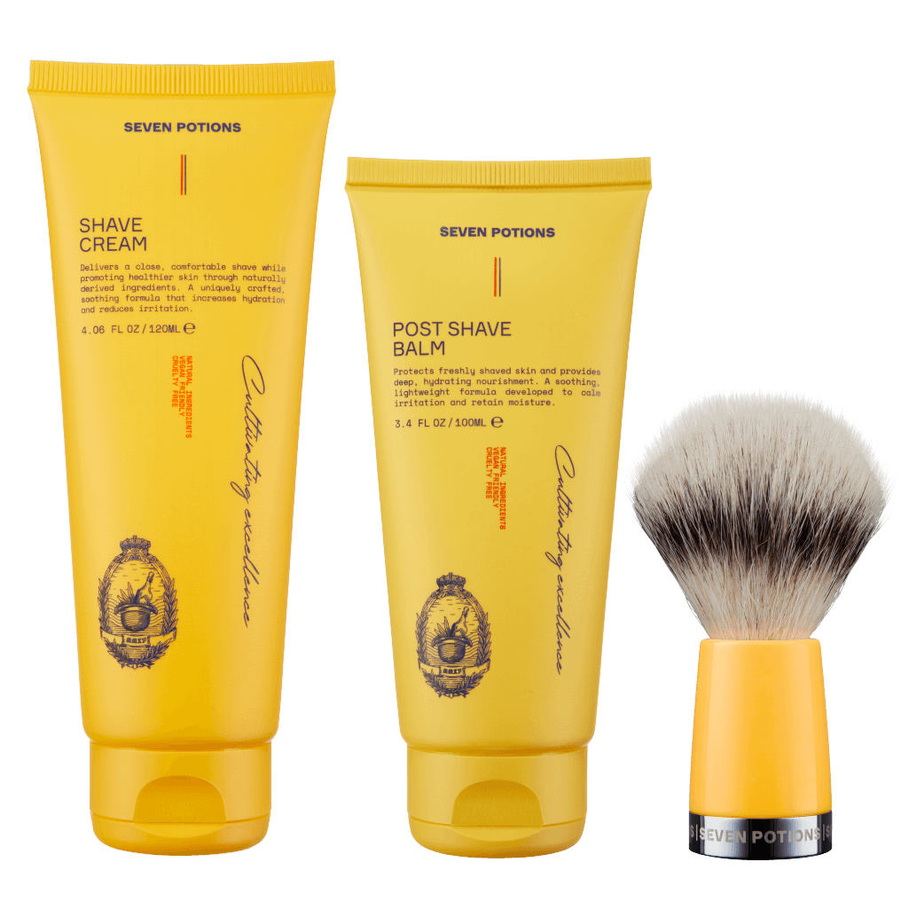 Shaving Brush Kit Shaving Cream Post Shave Balm